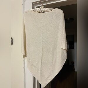 Elegant Cream Women's poncho